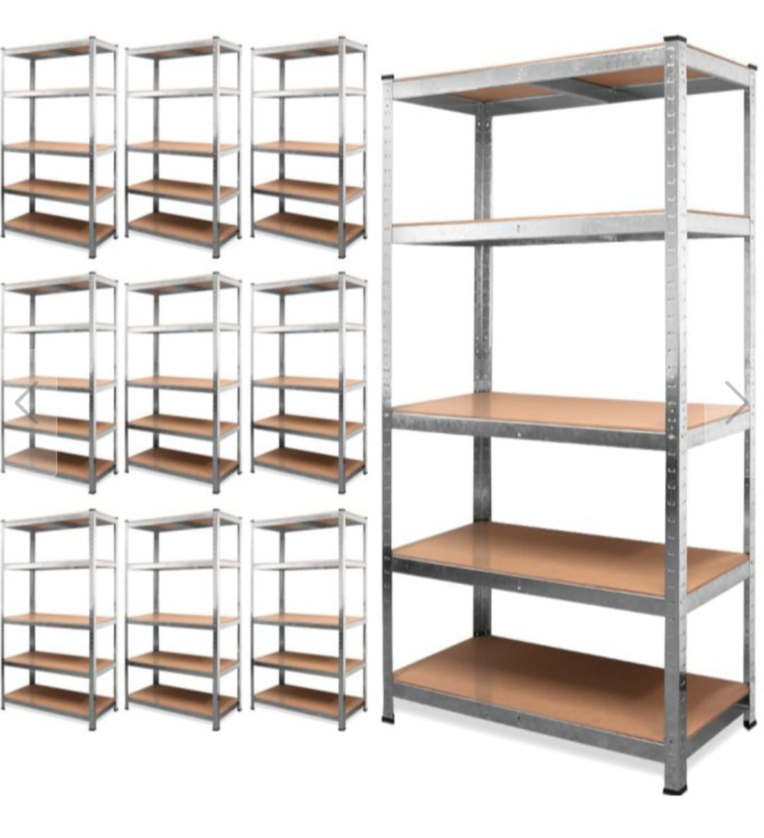2 Étagère en métal 180x90x40 cm