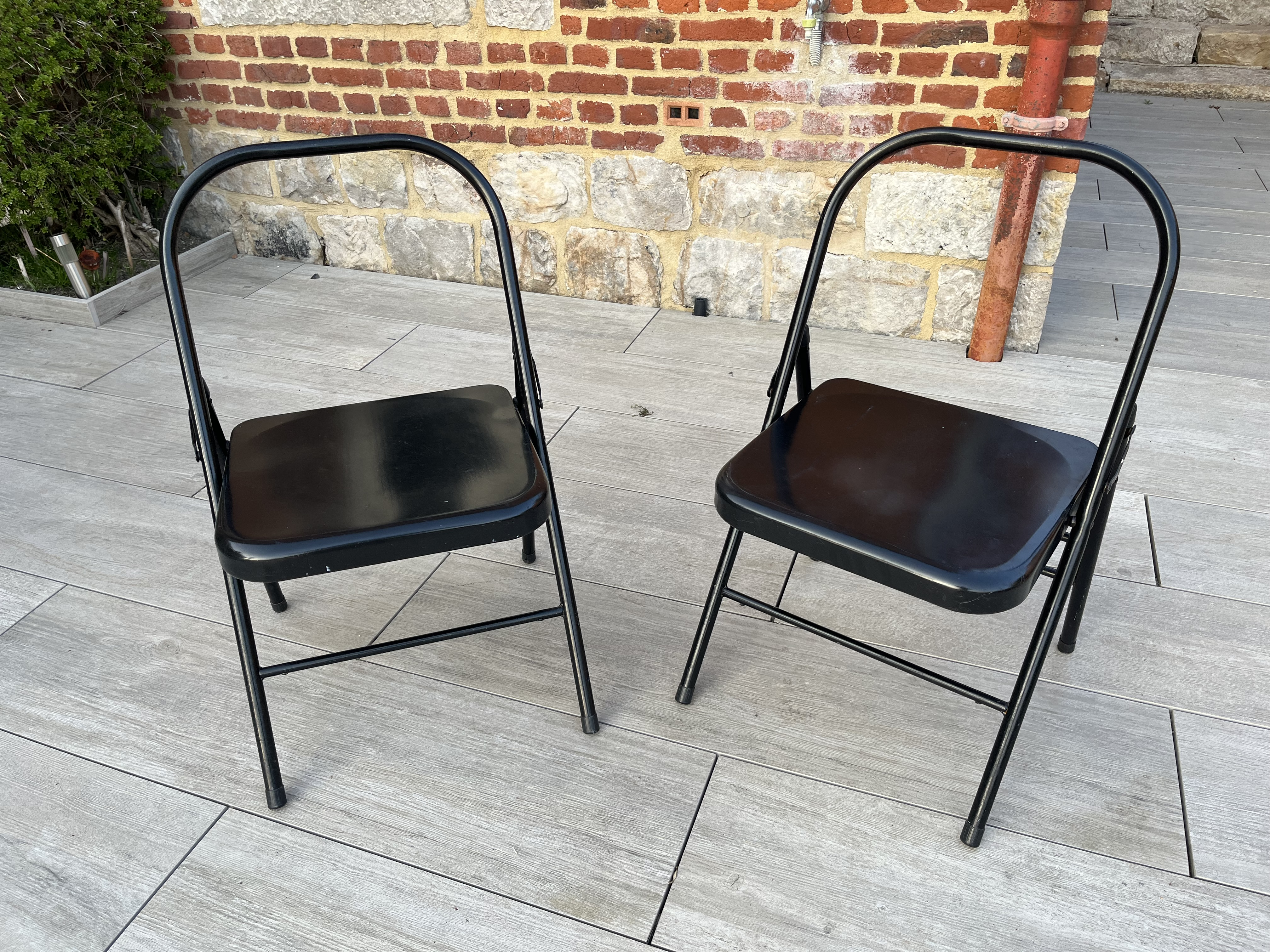 Lot de 2 chaises pliantes