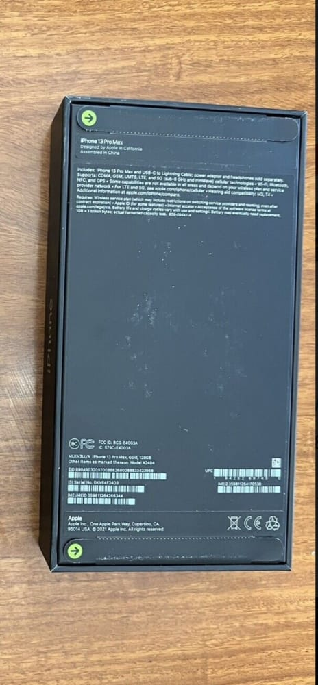 Neuf appel iPhone 13 Pro Max 512GB alpine green (AT&T).
