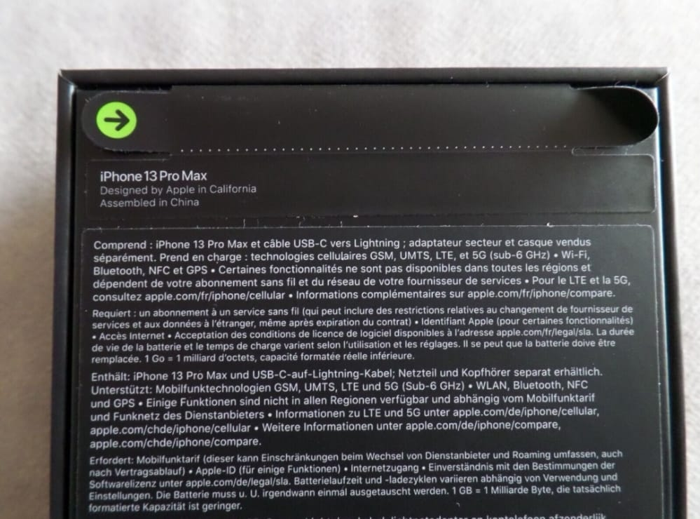 Neuf appel iPhone 13 Pro Max 512GB alpine green (AT&T). - Photo 1