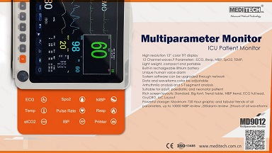 Patient monitor 12inch TFT. Automatic temperature