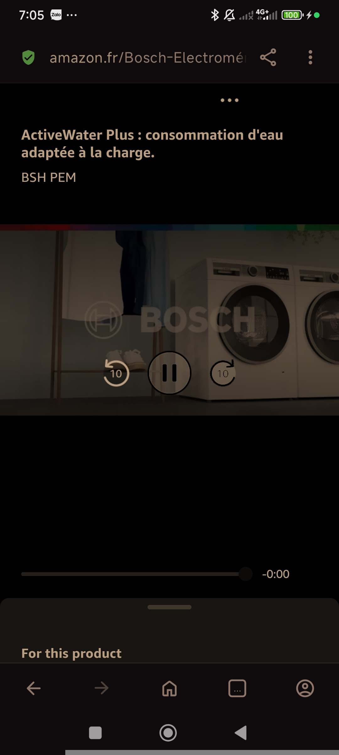 Machine à laver Bosch WIW24348FF EcoSilence NEUF - Miniature 2