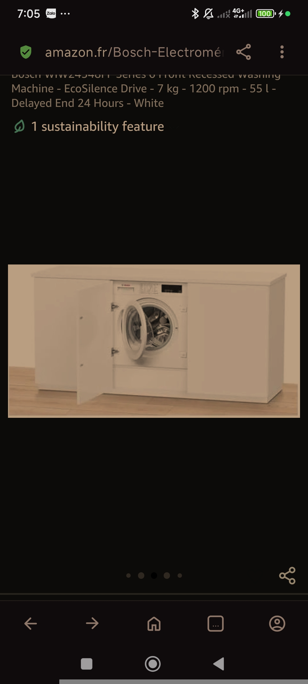 Machine à laver Bosch WIW24348FF EcoSilence NEUF
