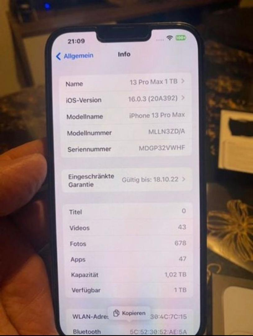 IPHONE 13PRO MAX 512GB