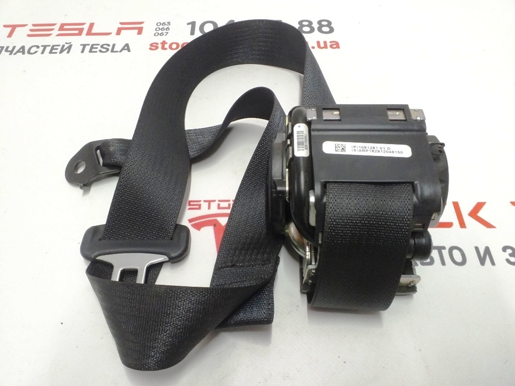 Ceinture de sécurité 2 rangées de sièges à gauche. droits. (endommagé) (BLK) Tesla 1081281-01-X