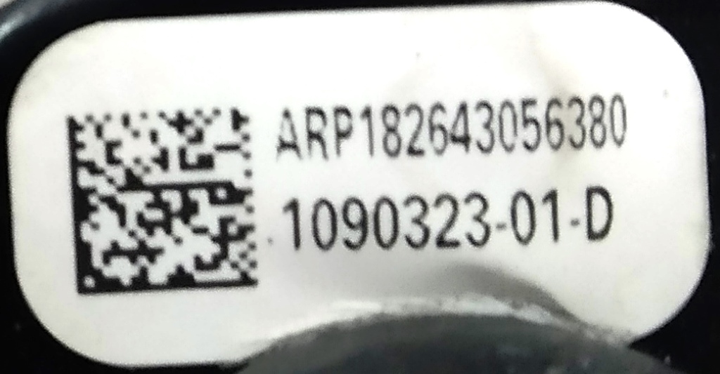 Boucle de ceinture de sécurité conducteur/passager NOIR Tesla  1090323-01-D