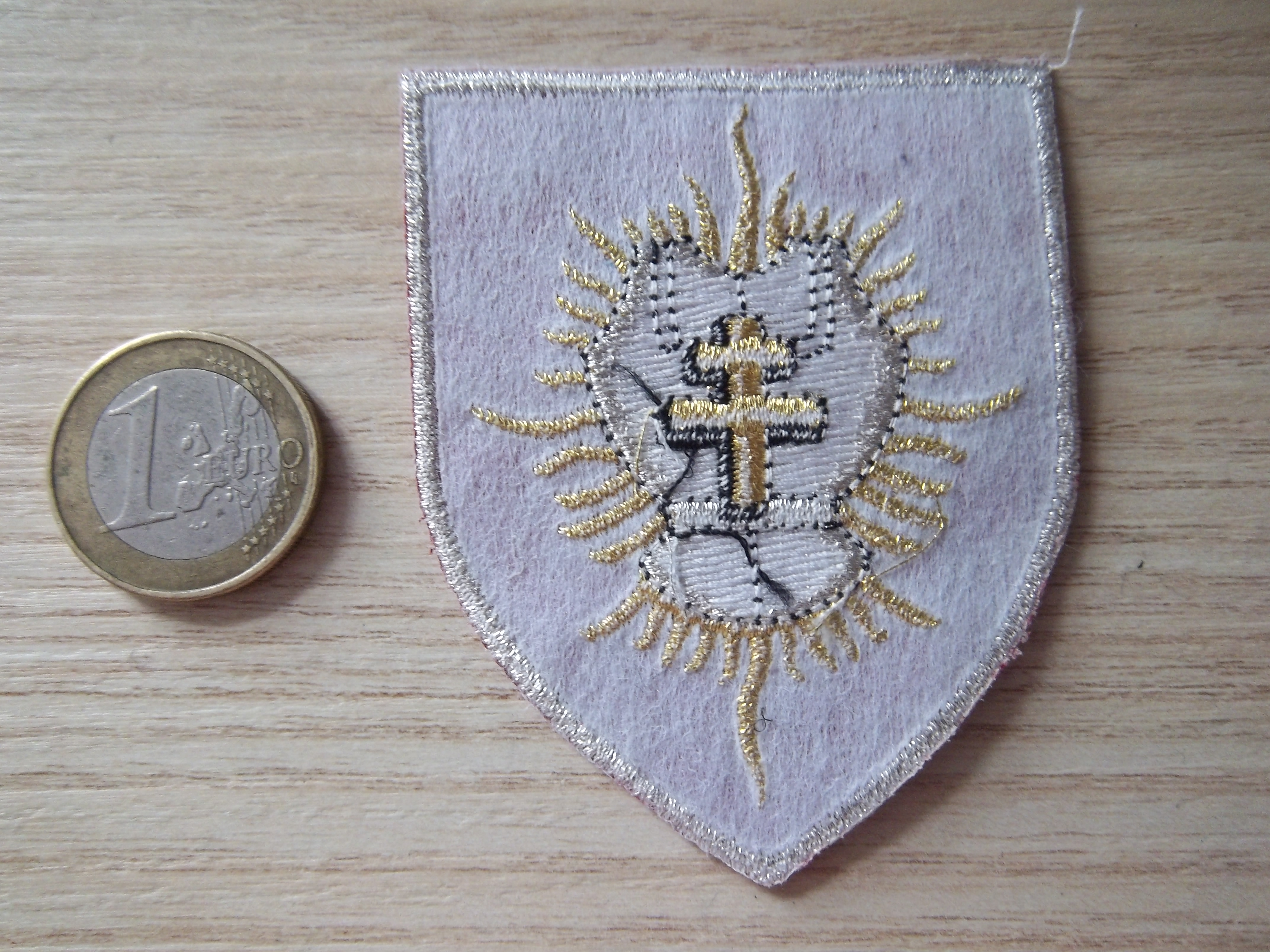Écusson militaire 6/12e régiment de cuirassiers en tissu