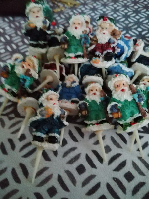lot de decor de buches de noel - Miniature 3