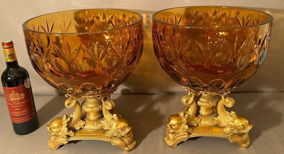 Cristal de Bohême taillé fumé - Miniature 2