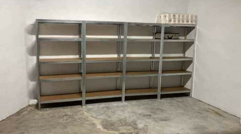 Étagère en métal 180x90x40 cm