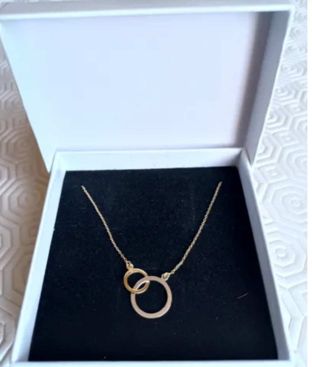 Collier or femme
