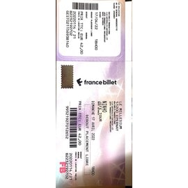Vente billet concert ninho