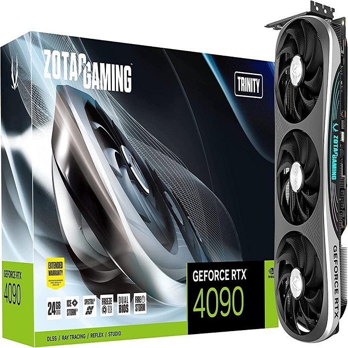 Zotac GeForce RTX 4090 Trinity 24GB 384 Bit Gpu Video Card - Miniature 2