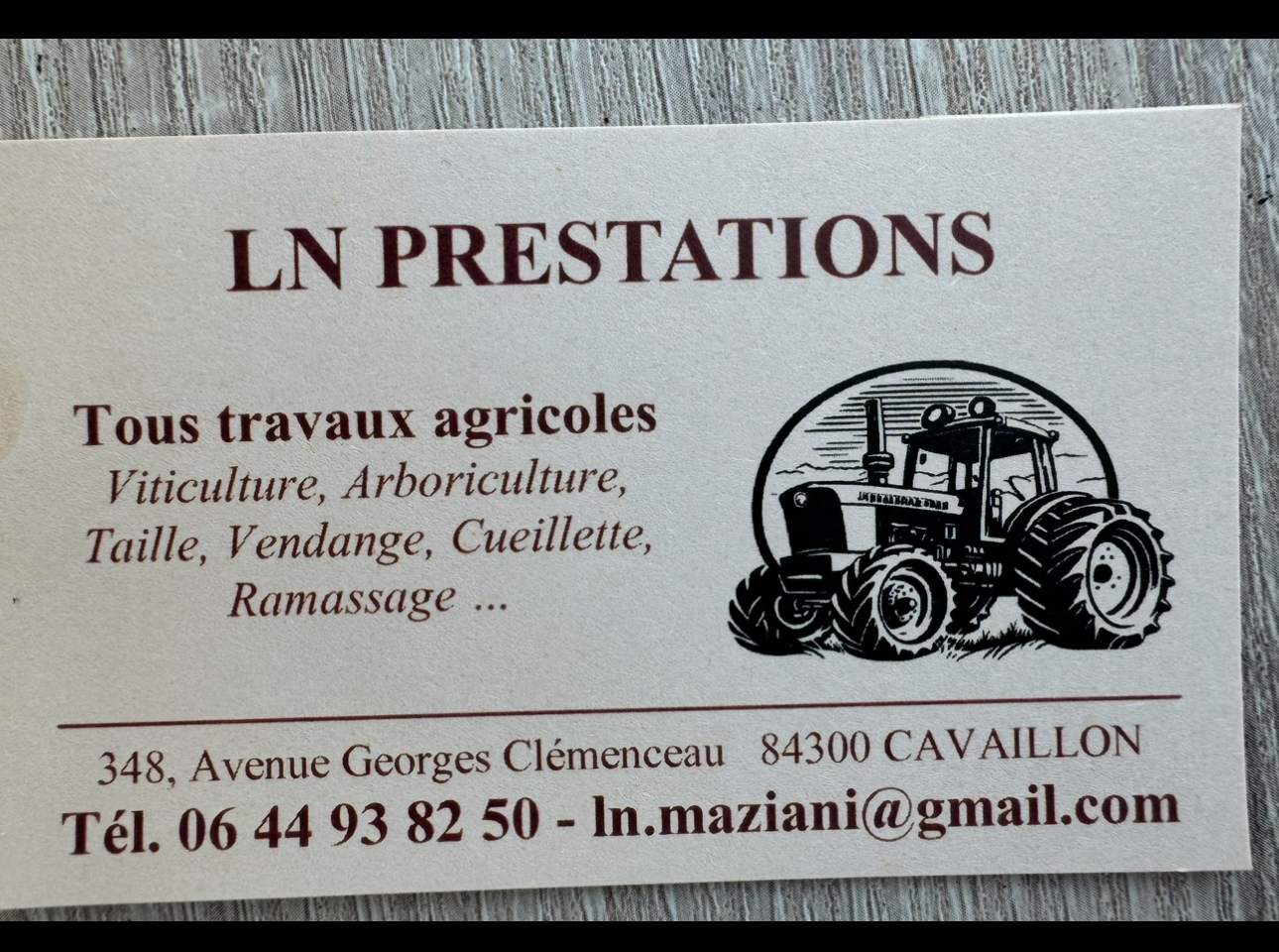 Prestation service