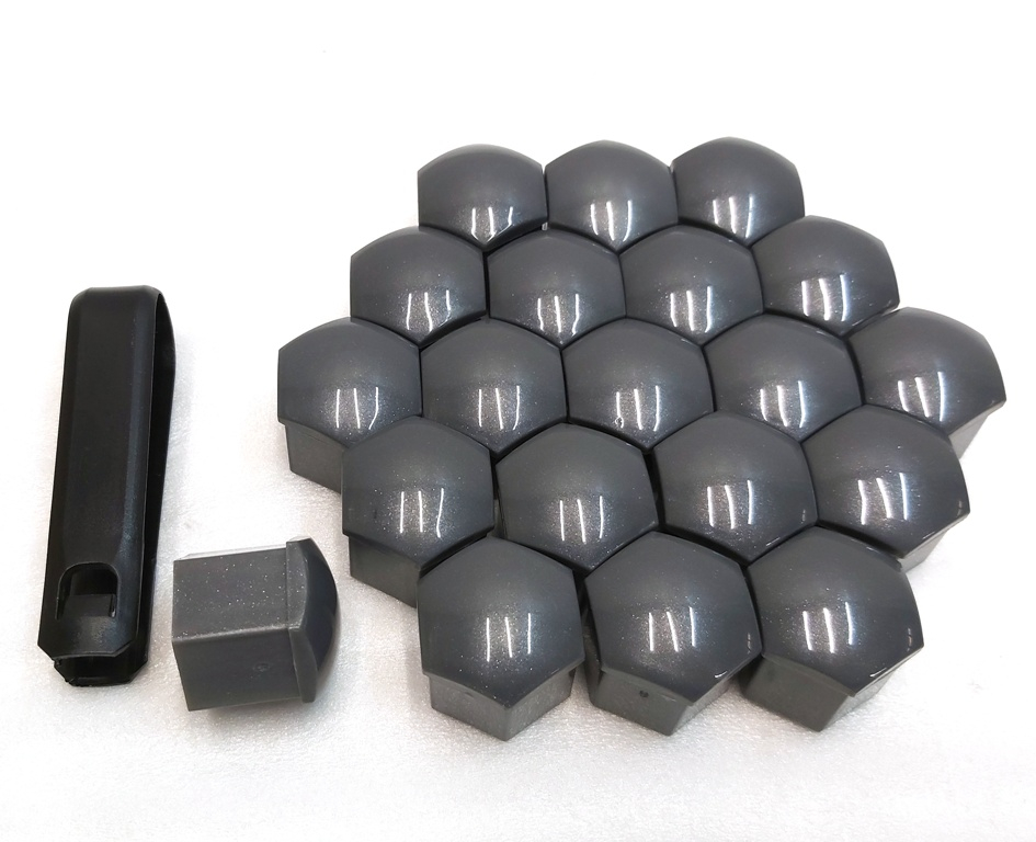 Jeu de capuchons d'écrou de roue d21 GRIS avec clé Tesla
1027010-21-gray AE