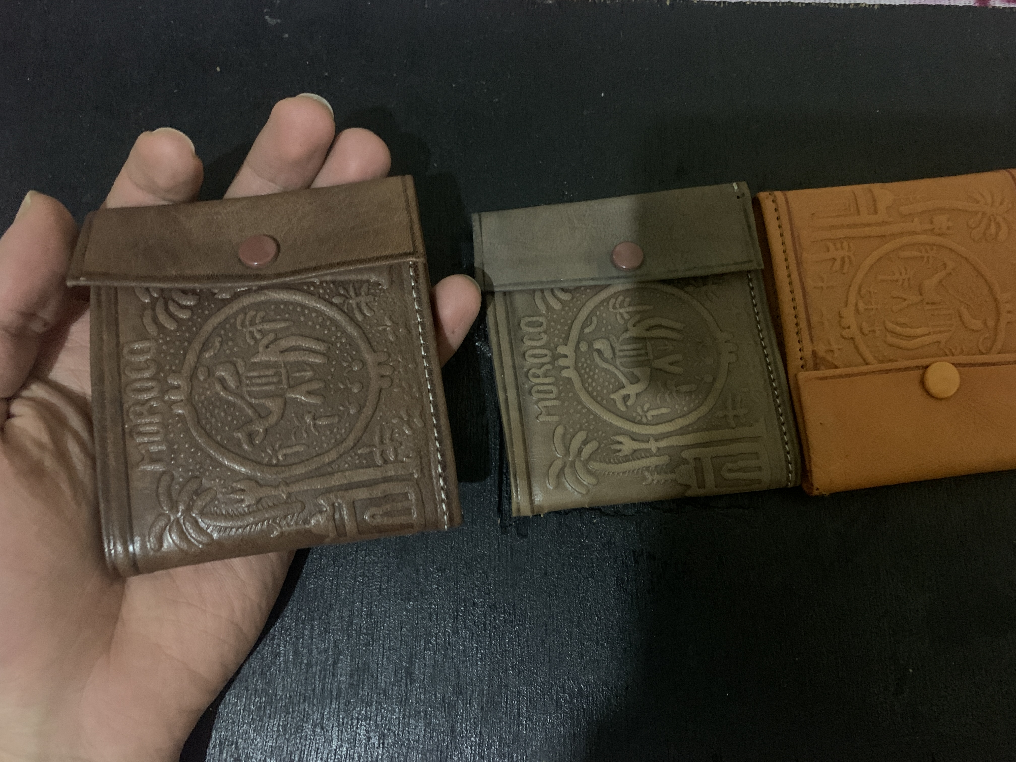 Petit poche en cuir made in morocco