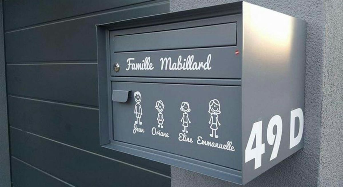 Stickers personnalisés pour boîtes aux lettres