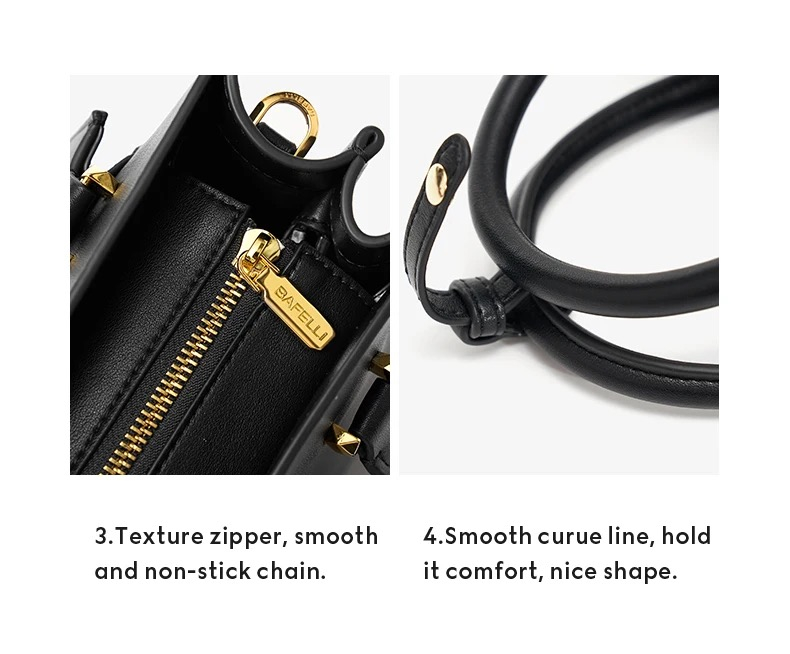Nouveau Sac à Main pour Femmes en Cuir de Luxe avec Motif Chat - Miniature 4