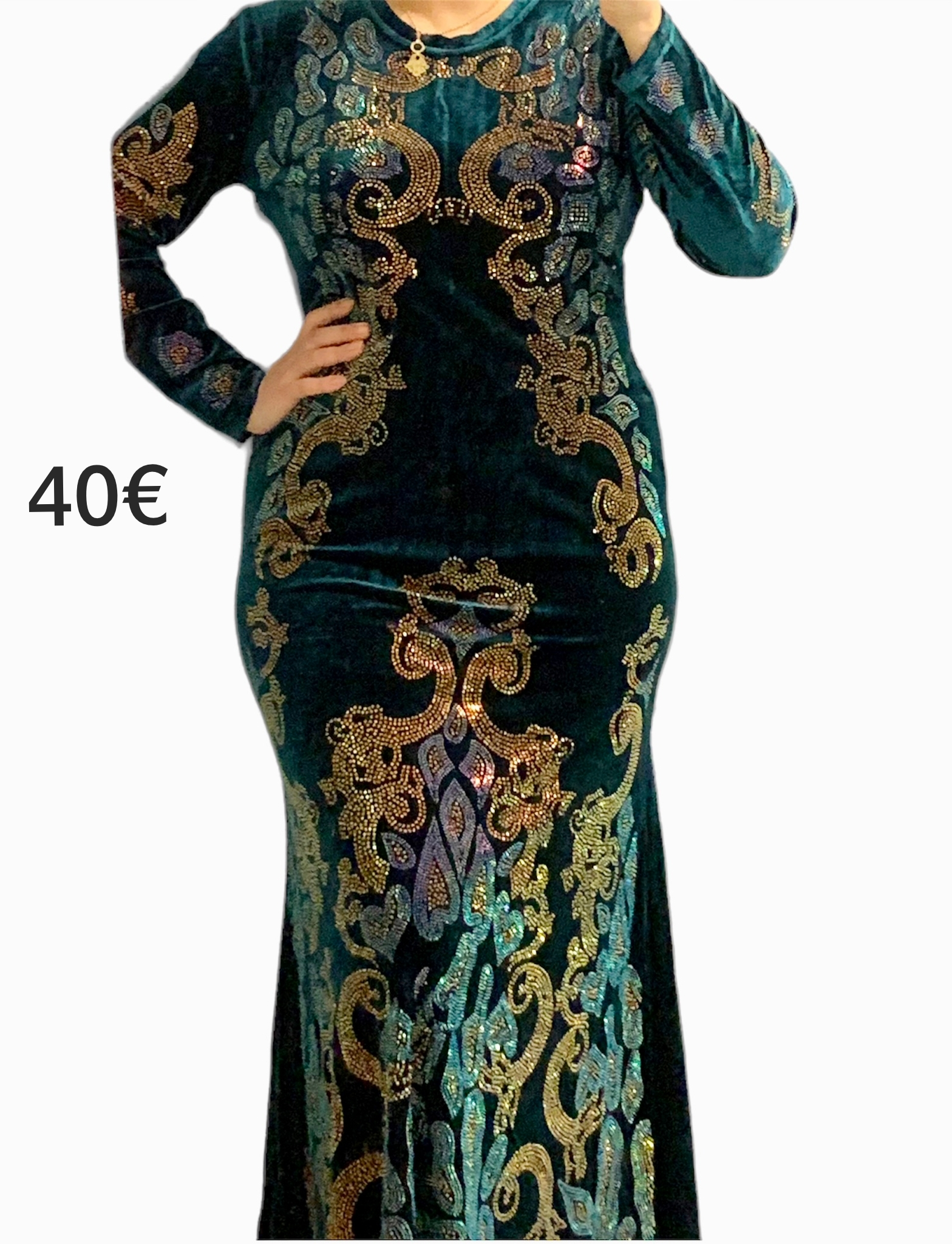 Belle robe en velour