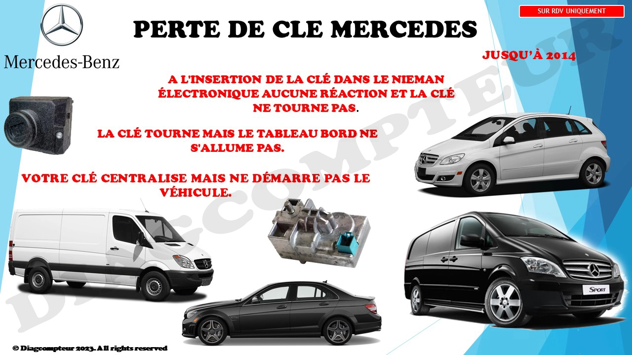 Cle mercedes ezs elv tous modeles neiman au 0745726313