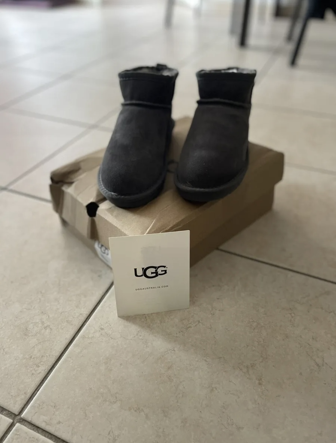 Ugg ultra mini grise - Miniature 6
