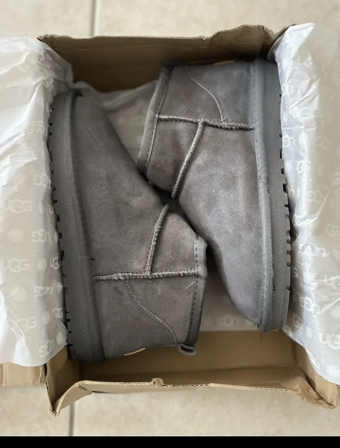 Ugg ultra mini grise - Miniature 4