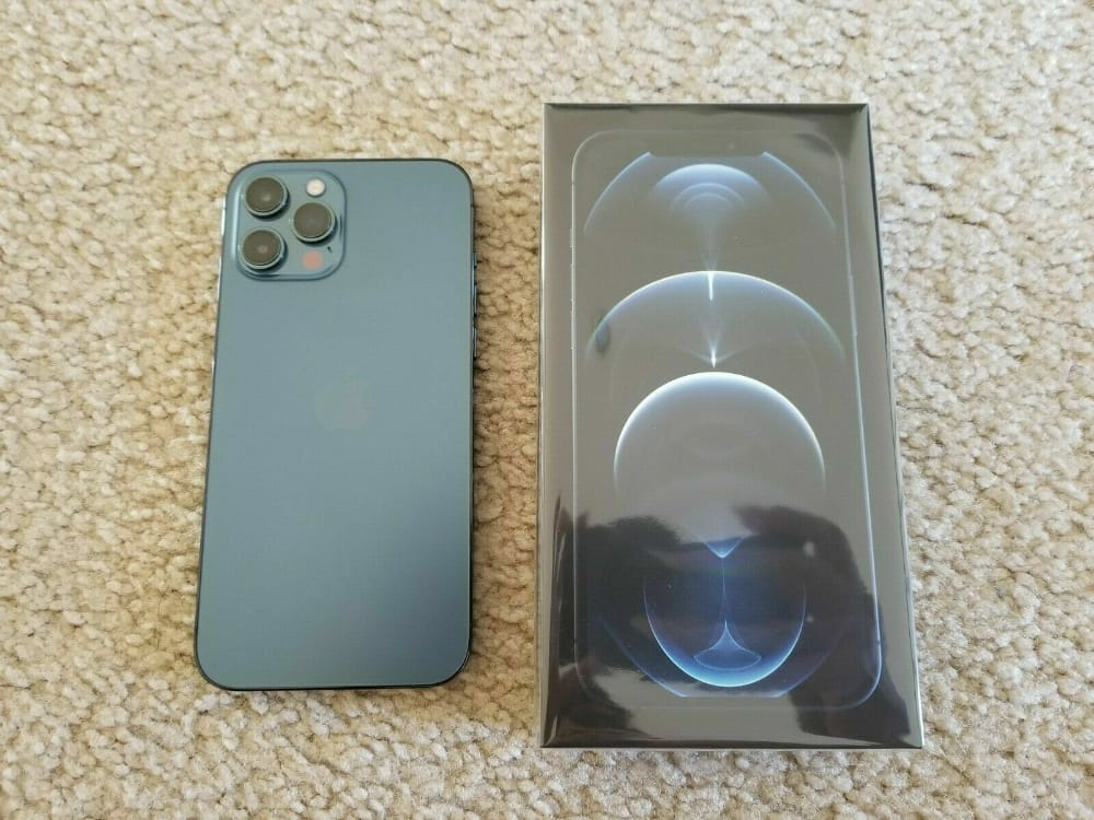 Apple iPhone 12 Pro Max débloqué Mint Factory - 512 Go - Bleu Pacifique