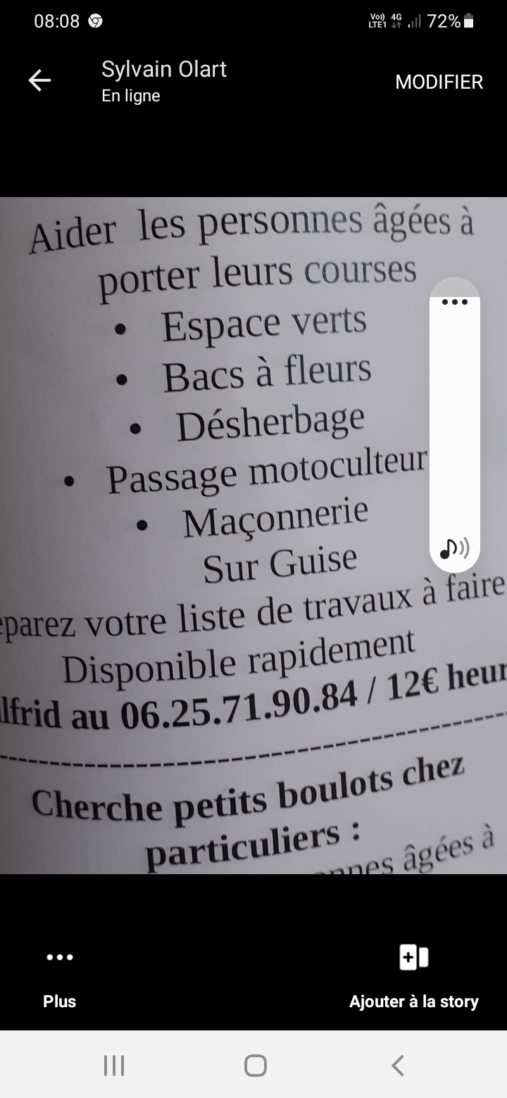 Recherche petit travaux à faire
