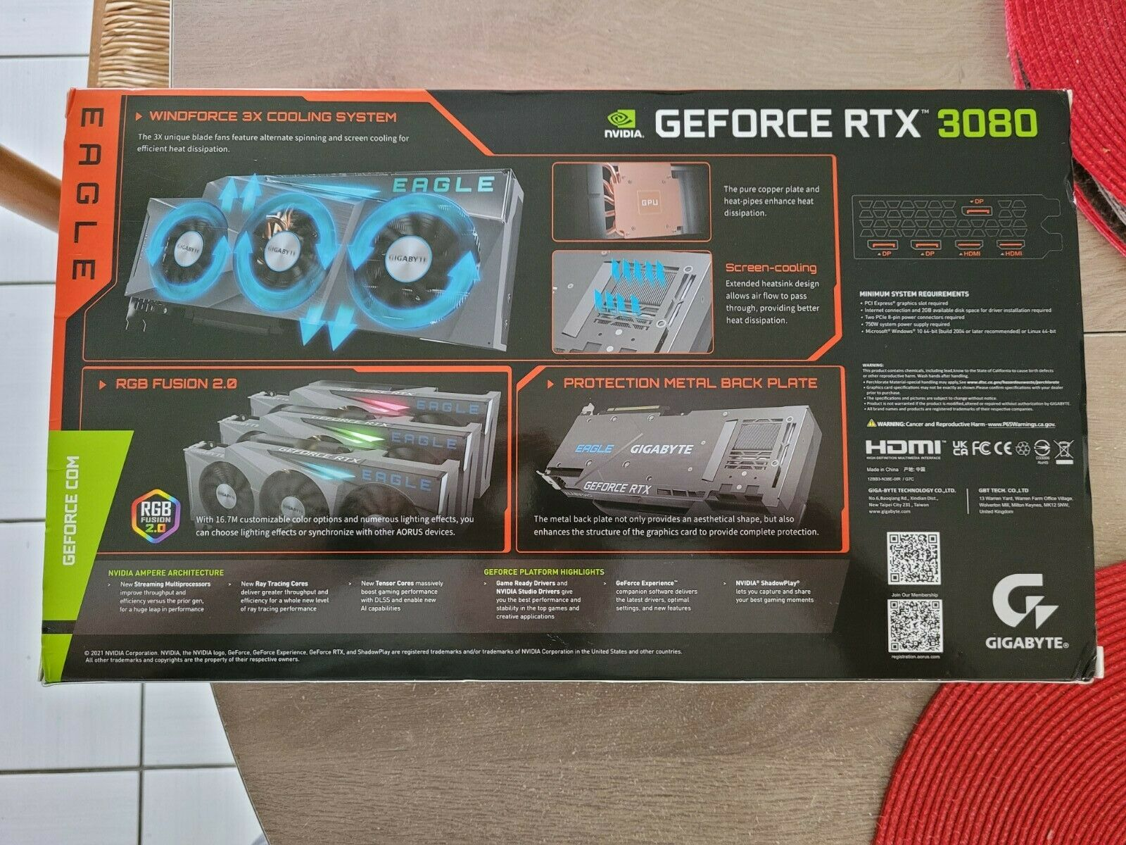 Carte graphique 3080 rtx