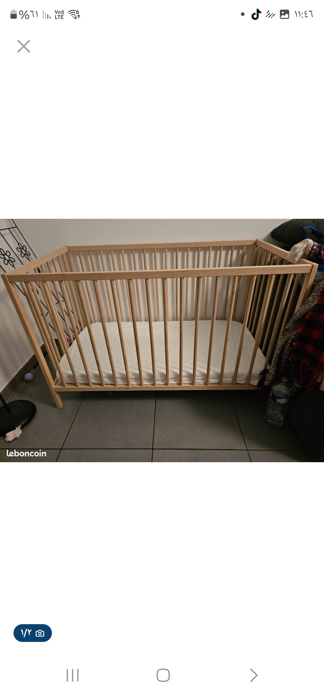Je vends un lit pour bébé neuf, jamais utilisé