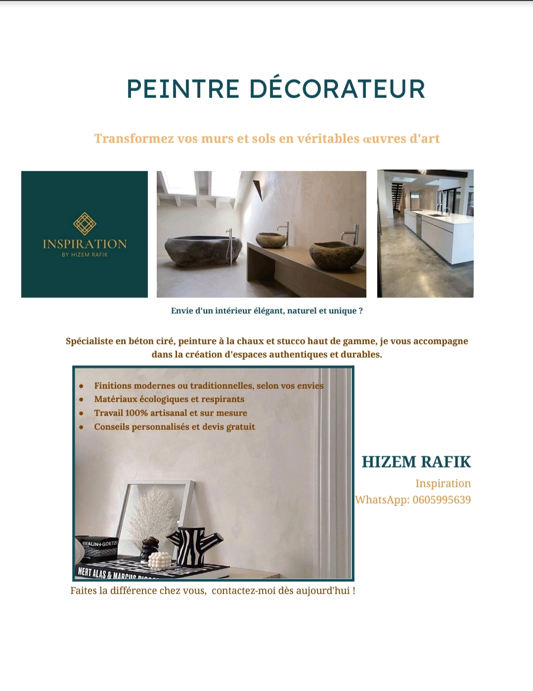 Béton Ciré et Peinture Décorative à Paris