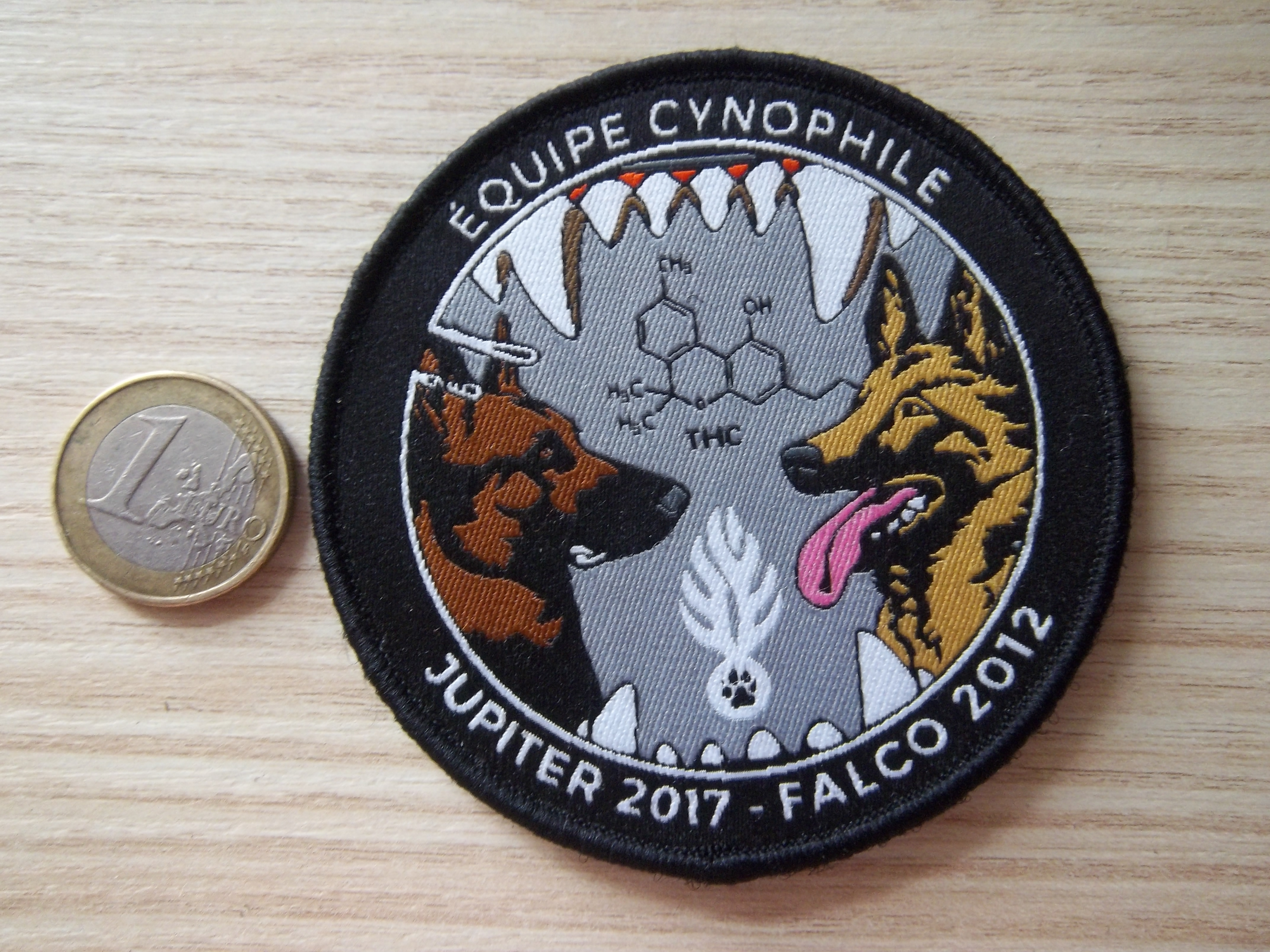 Écusson obsolète de l'équipe cynophile de la gendarmerie