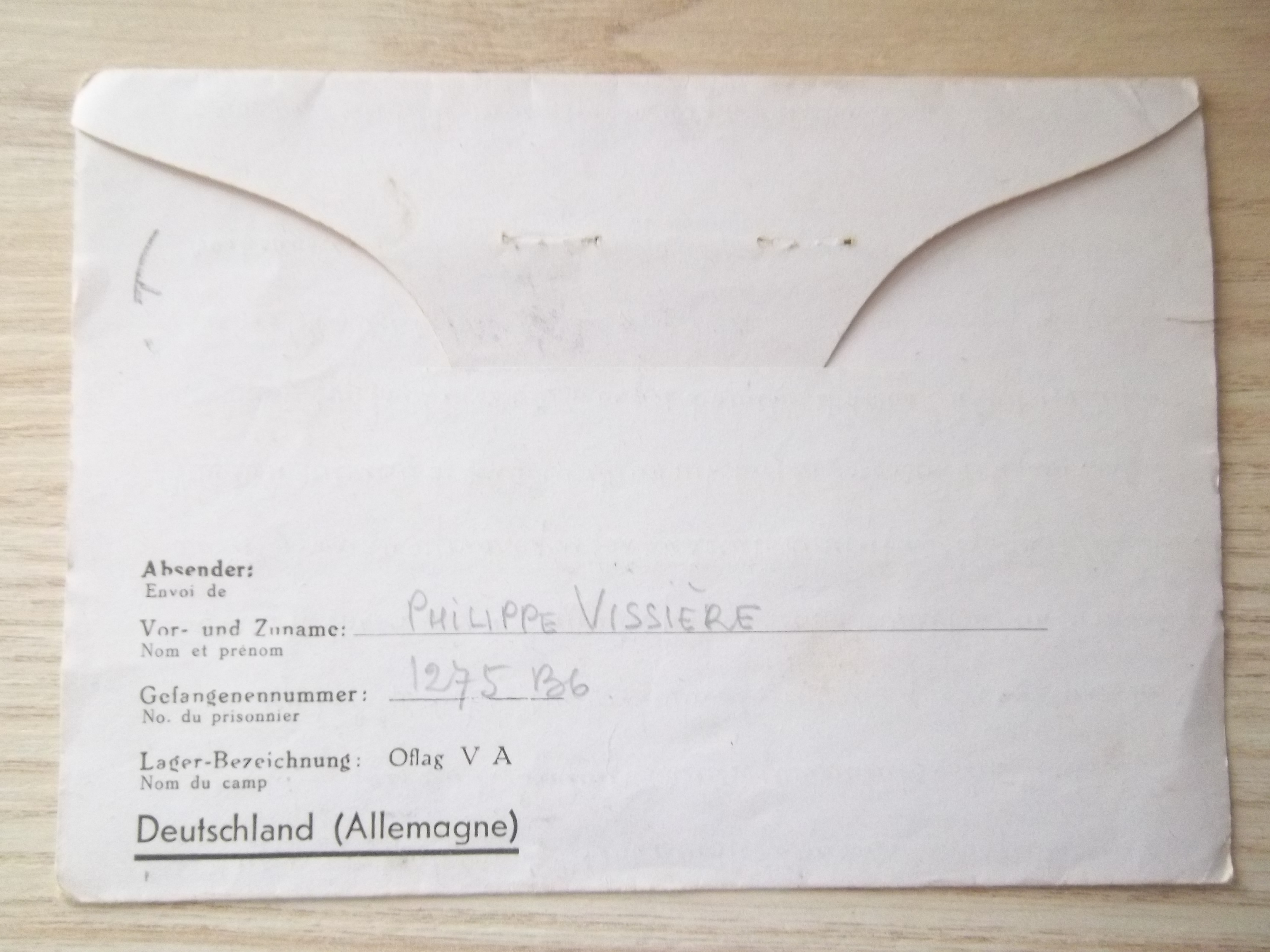 Correspondance de prisonnier de guerre - Document militaire rare - Miniature 3