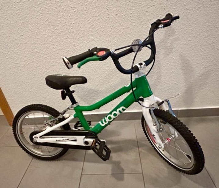 Vélo Woom 2 de Couleur verte de 14 pouce - Miniature 2