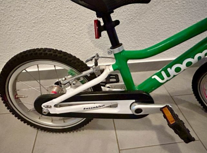 Vélo Woom 2 de Couleur verte de 14 pouce
