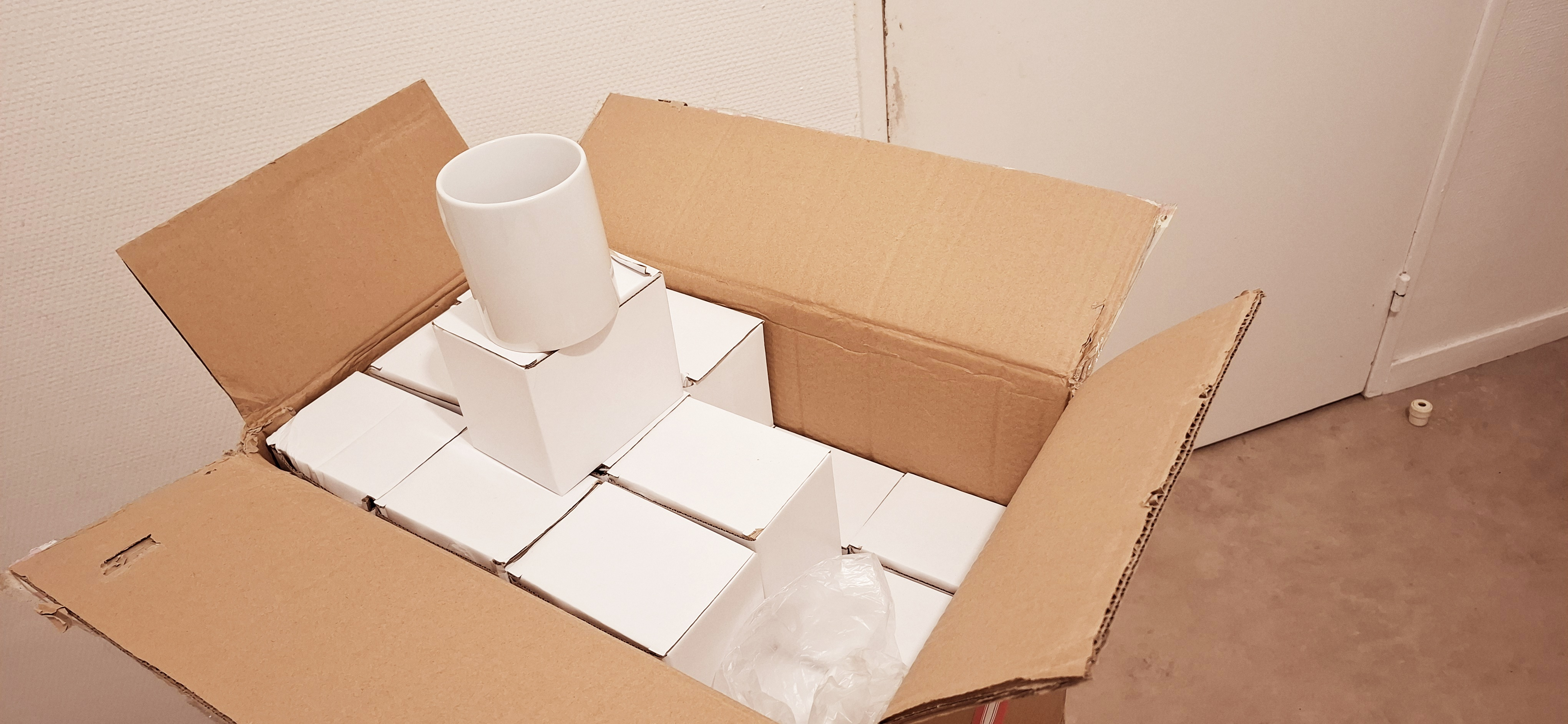 Mug Blanc en Céramique Neuf