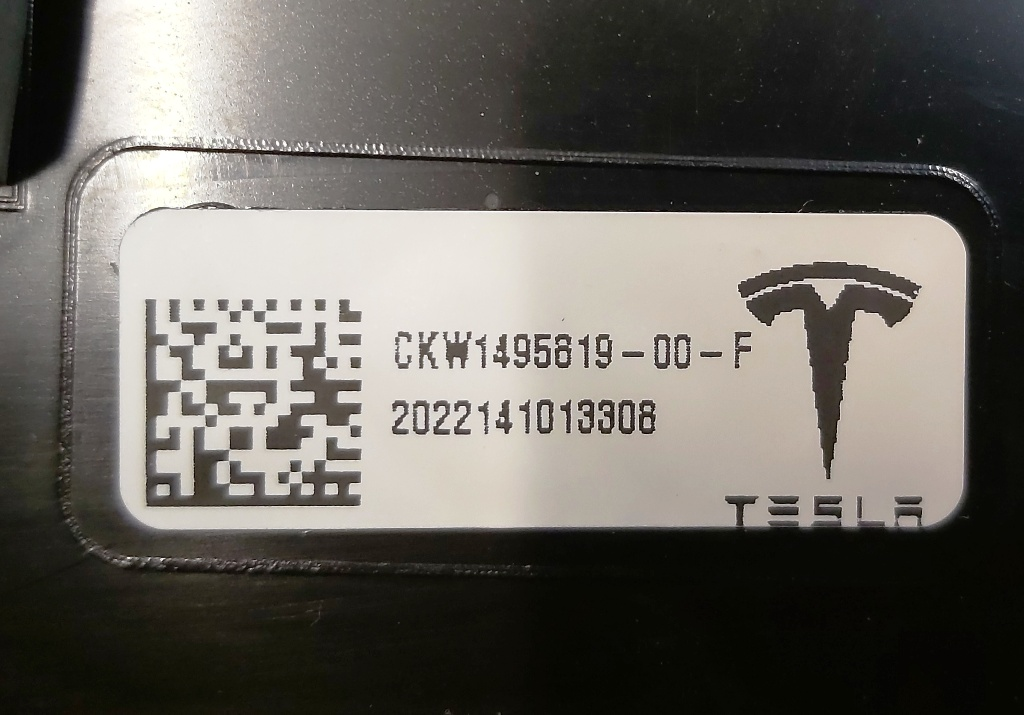 Signal d'arrêt de hayon Tesla modèle Y 1495819-00-F