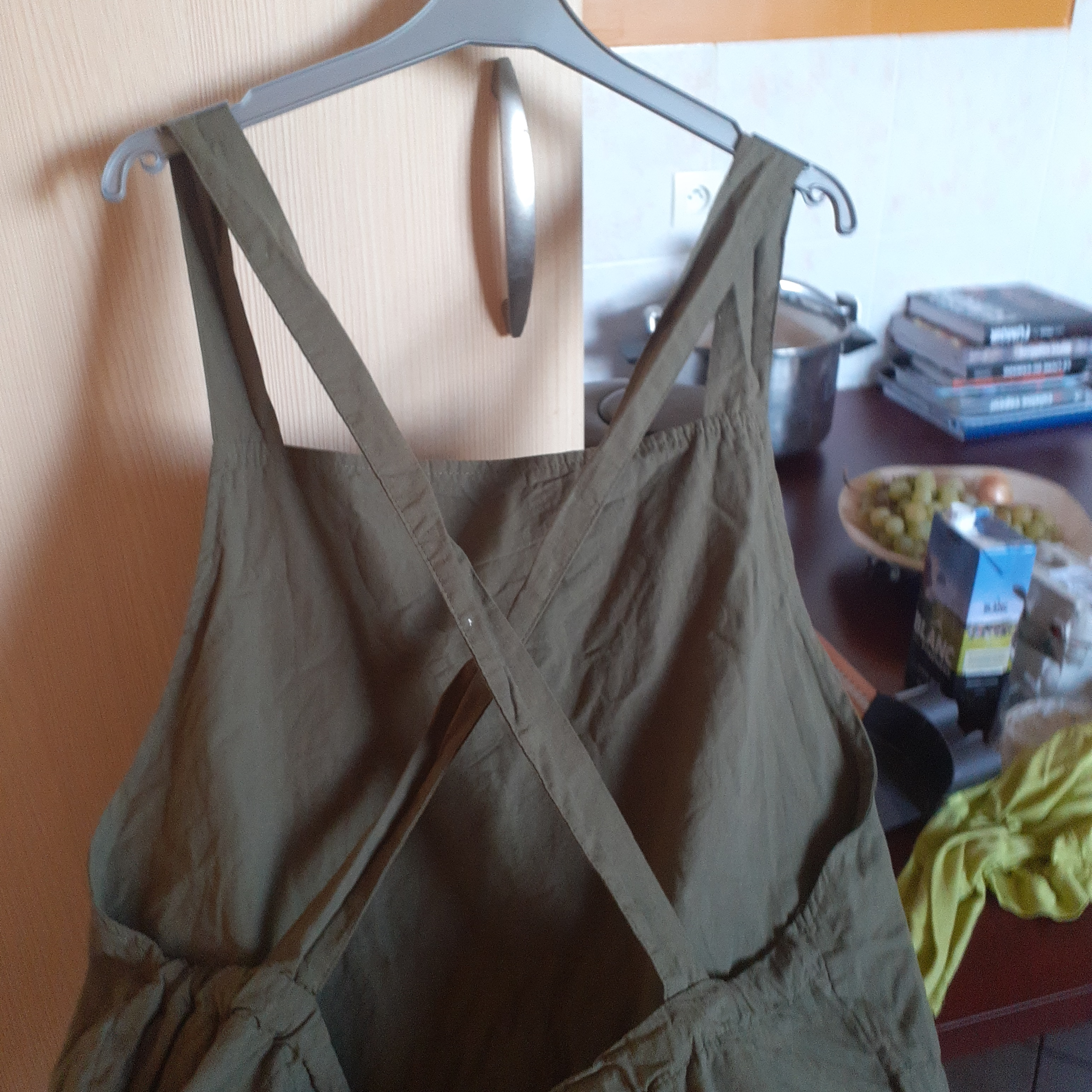 Ensemble d´été, salopette et veste fait maison
