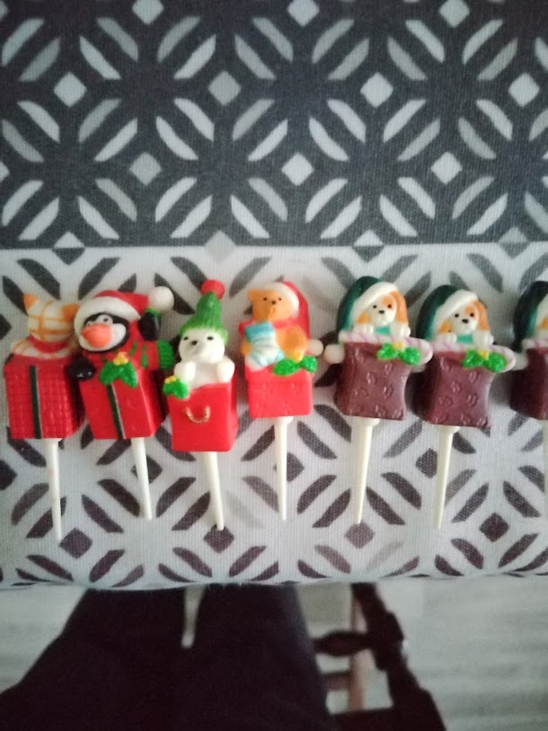 Lot de décorations pour bûche de Noël - Miniature 3
