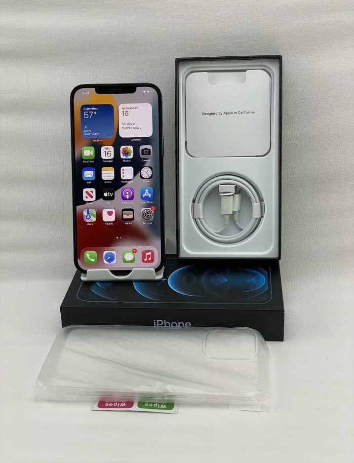 Apple iPhone 12 Pro Max A2342 512 Go Bleu Pacifique !  Téléphone débloqué! - Miniature 3