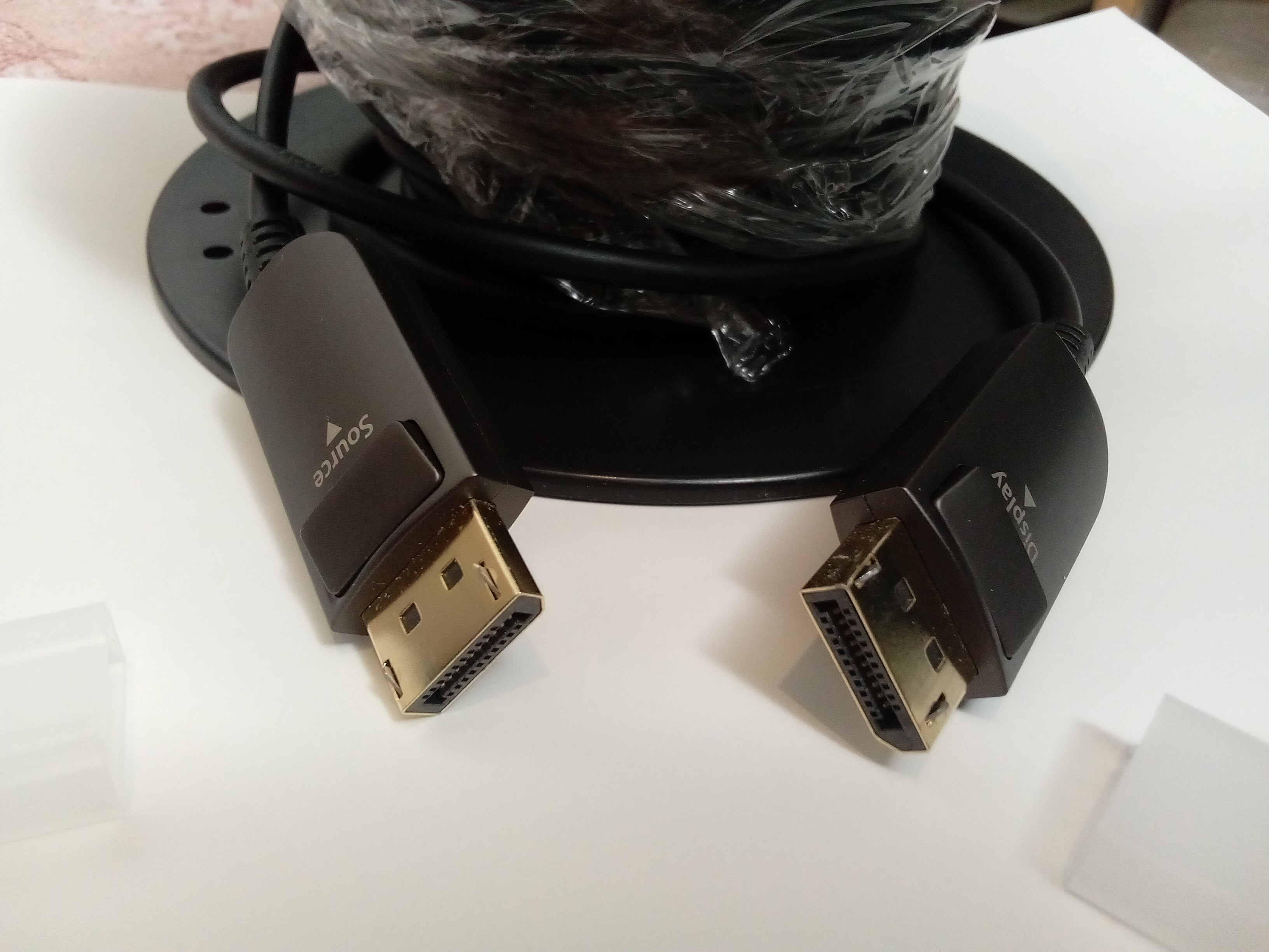 Câble fibre optique DisplayPort 1.4 30 m – 4K/5K, état neuf