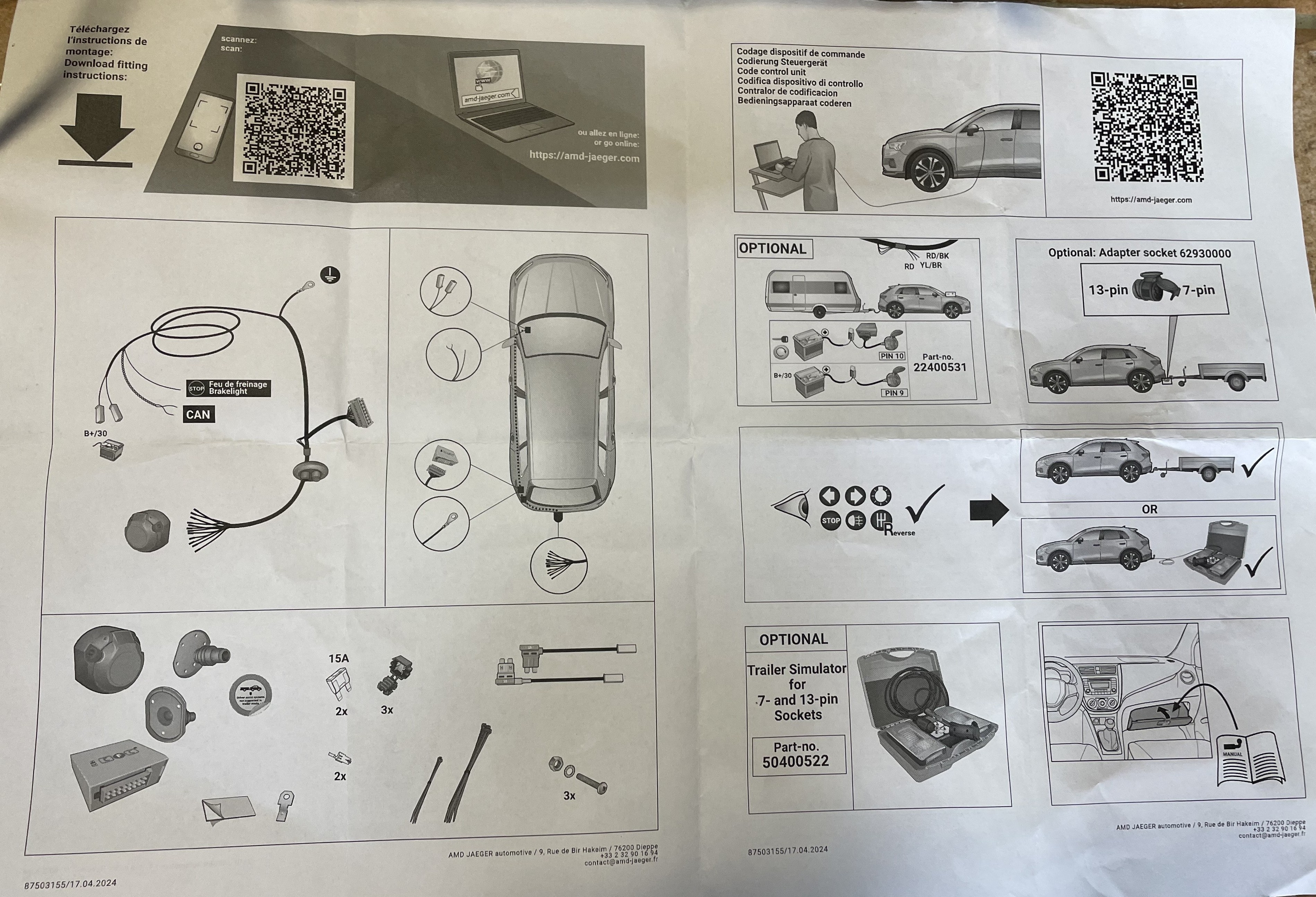 Attelage AMD JAEGER pour Volkswagen, Audi, Seat, Skoda, Ford - Miniature 2