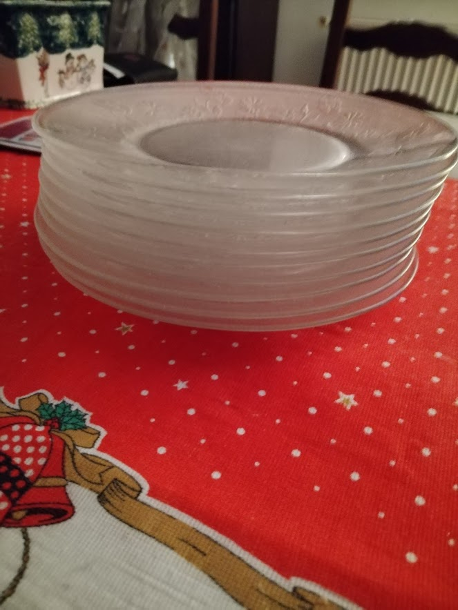 lot asssiette en verre