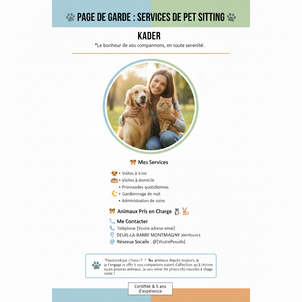 Service de garde d'animaux à Deuil-la-Barre