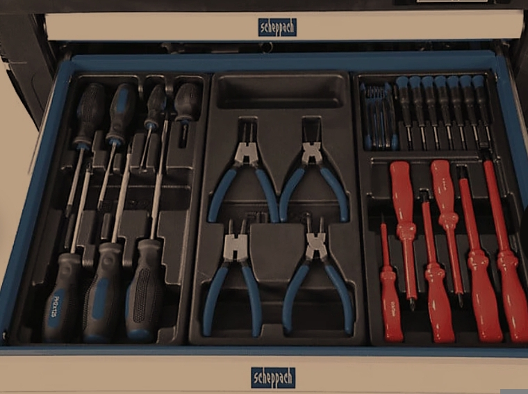 Scheppach Servante d'atelier TW1000 avec outils inclus - Miniature 5