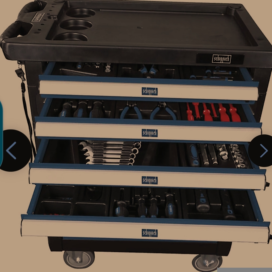 Scheppach Servante d'atelier TW1000 avec outils inclus - Miniature 6