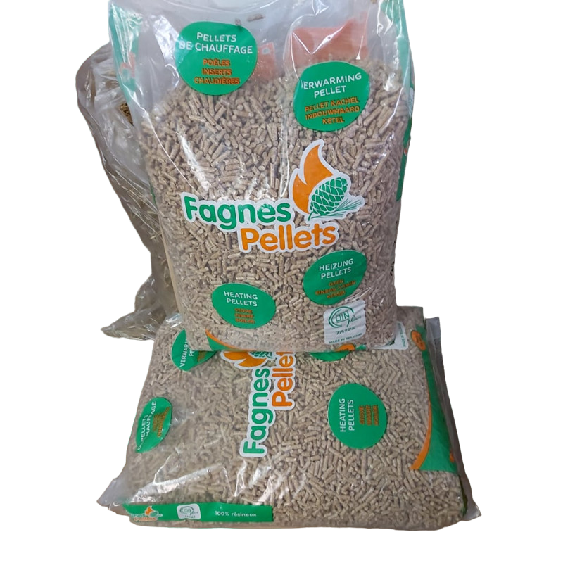 70 Sacs de FAGNES - Pellets de Bois recyclé et biomasse