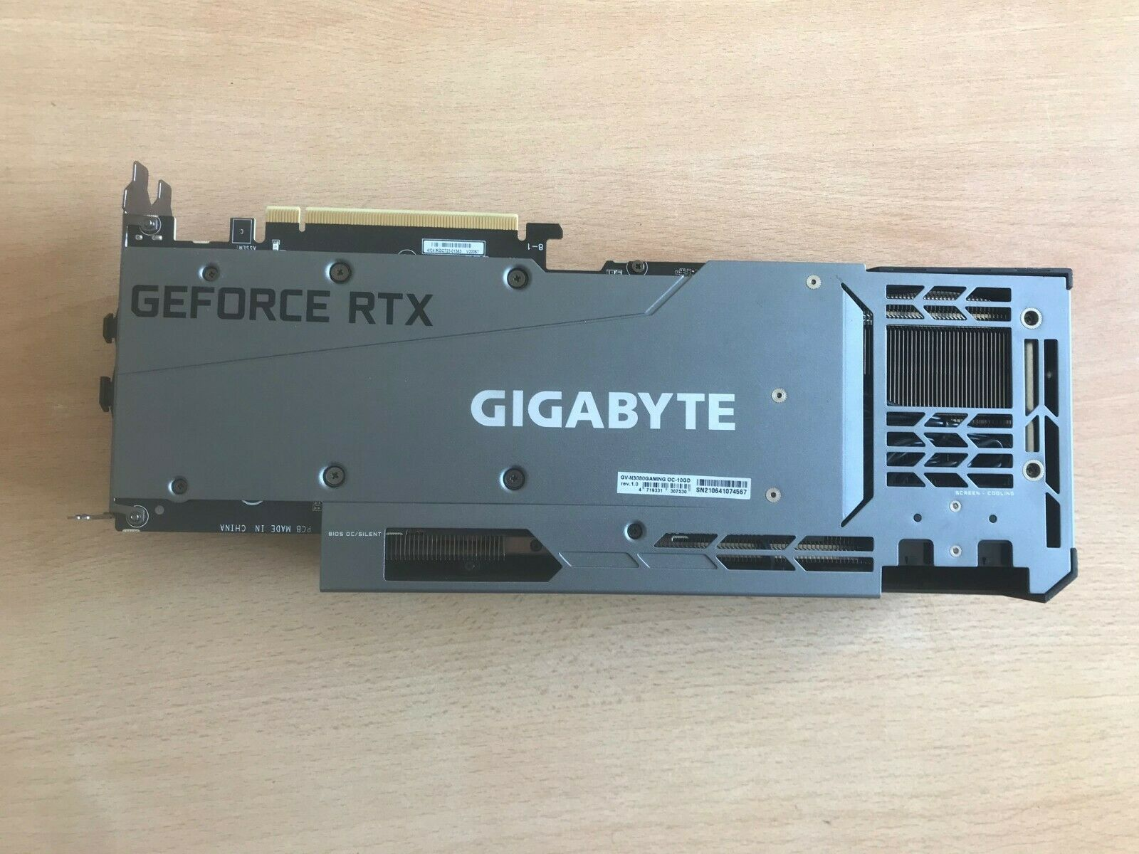Nvidia GeForce RTX 3080 GIGABYTE 10Go GDDR6X ( non LHR )