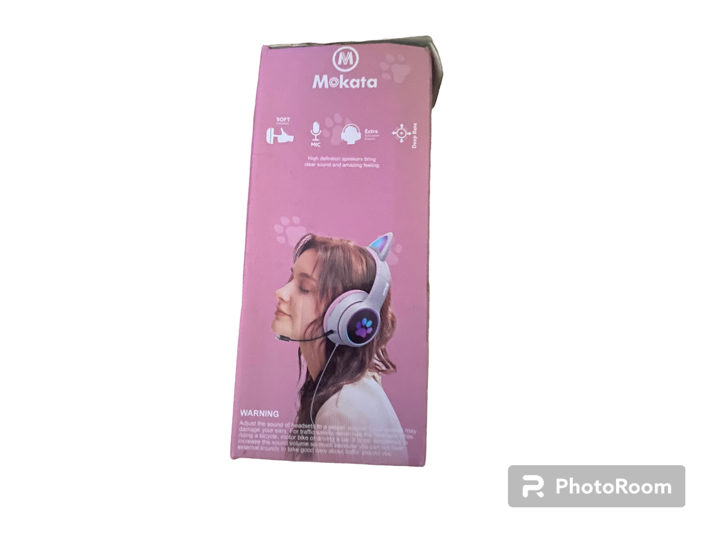 Headphones gamer rose
