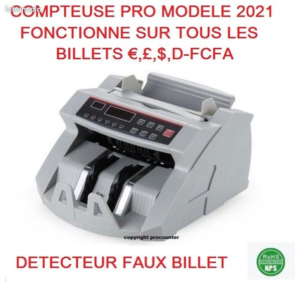 Compteur de billets professionnel 1000 billets/min caisse enregistreuse détecteur de faux billets